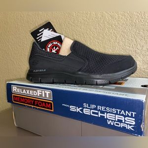 sketchers cozard slip resistant work shoes